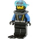LEGO Aquaraider Diver with Messy Hair and Stubble Minifigure