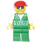 LEGO Man with Green Jacket and Red Cap Minifigure