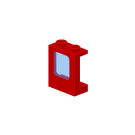 LEGO Window 1 x 2 x 2 with Transparent Light Blue Glass (2377)
