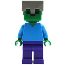 LEGO Zombie with Silver Helmet Minifigure